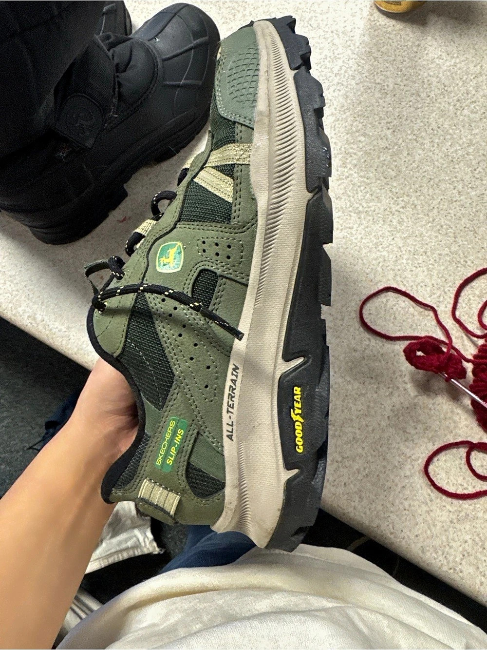 Skechers Slip-Ins All-Terrain John Deere Goodyear Rubber Trail Shoes Hiking